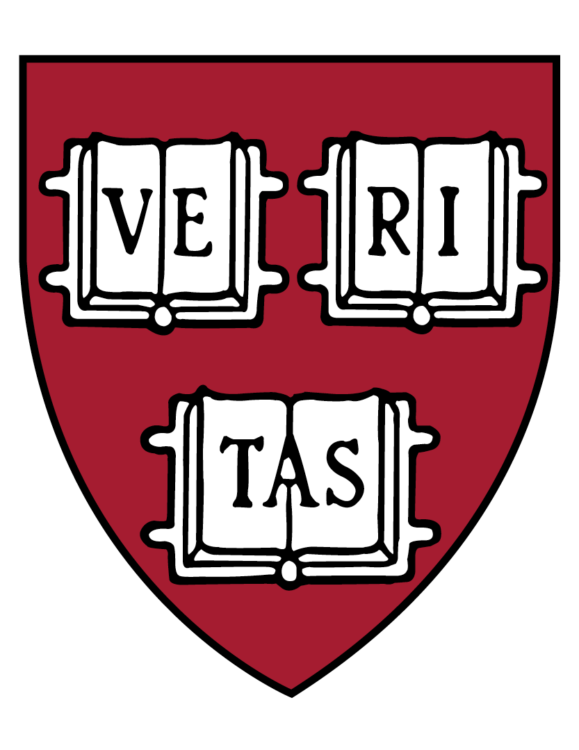 Harvard University shield logo.
