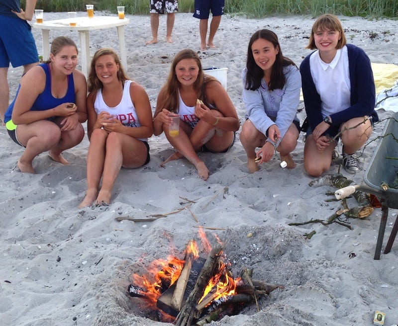 student campfire